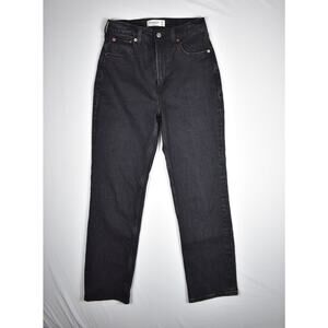 Abercrombie & Fitch The Ankle Straight Ultra High Rise- Black- Jeans W Size 2 26